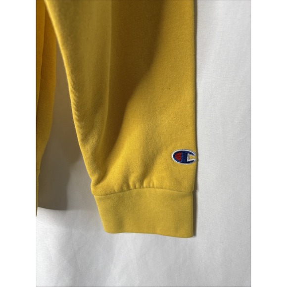Champion Hoodie Sweatshirt Michigan Wolverines Men's Small Yellow U Of M - Picture 3 of 7